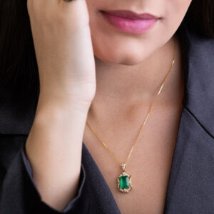 Colar Gold Emerald